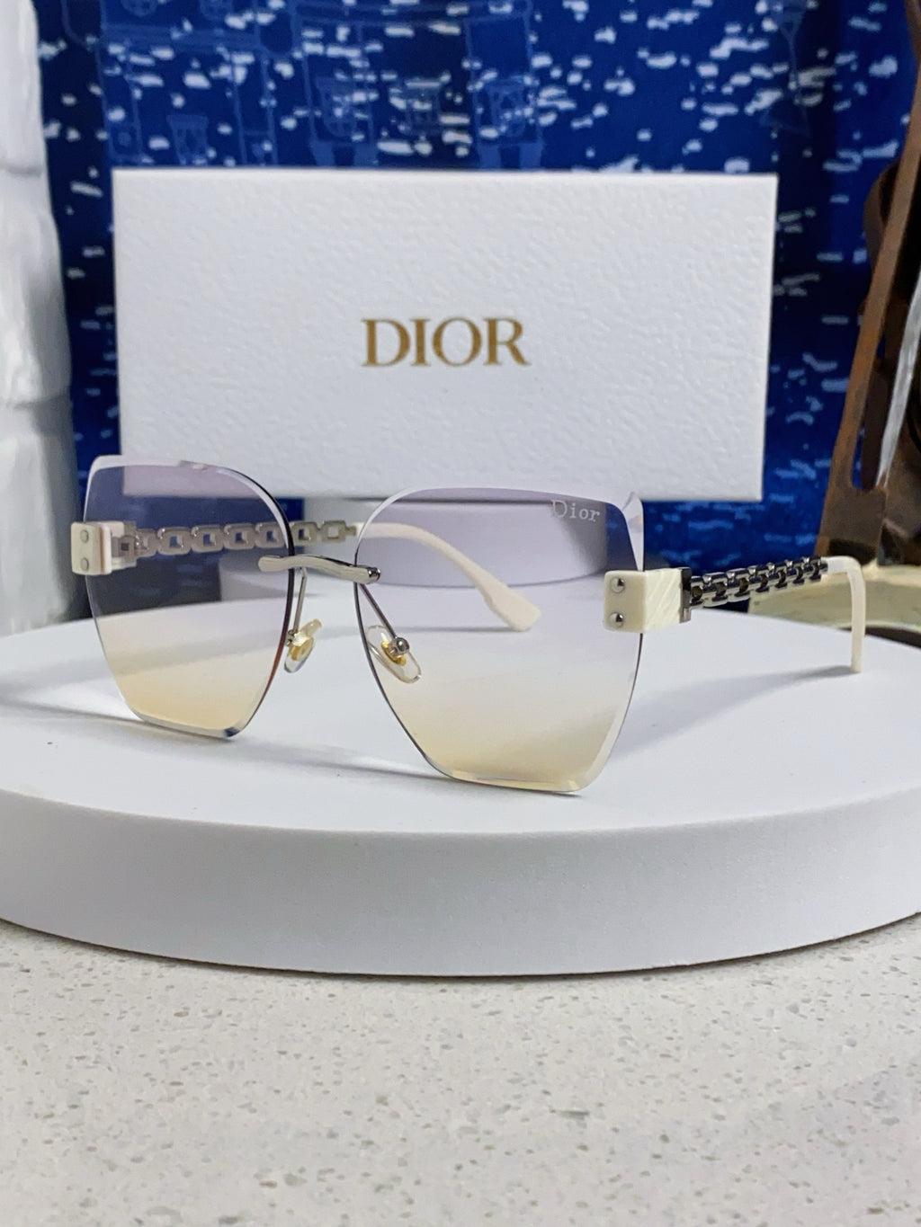 Dior Polarized Fashion Silver Lens Sunglasses for Women - 449088