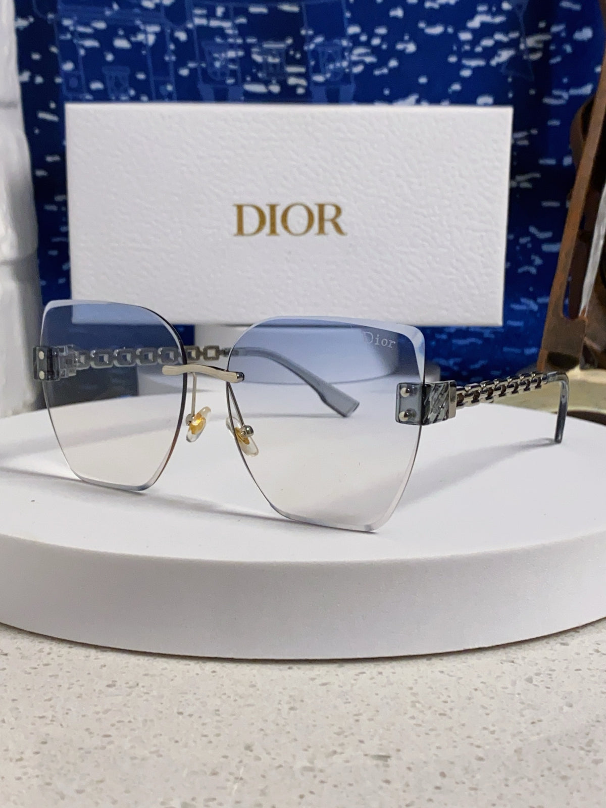 Dior Polarized Fashion Silver Lens Sunglasses for Women - 415499