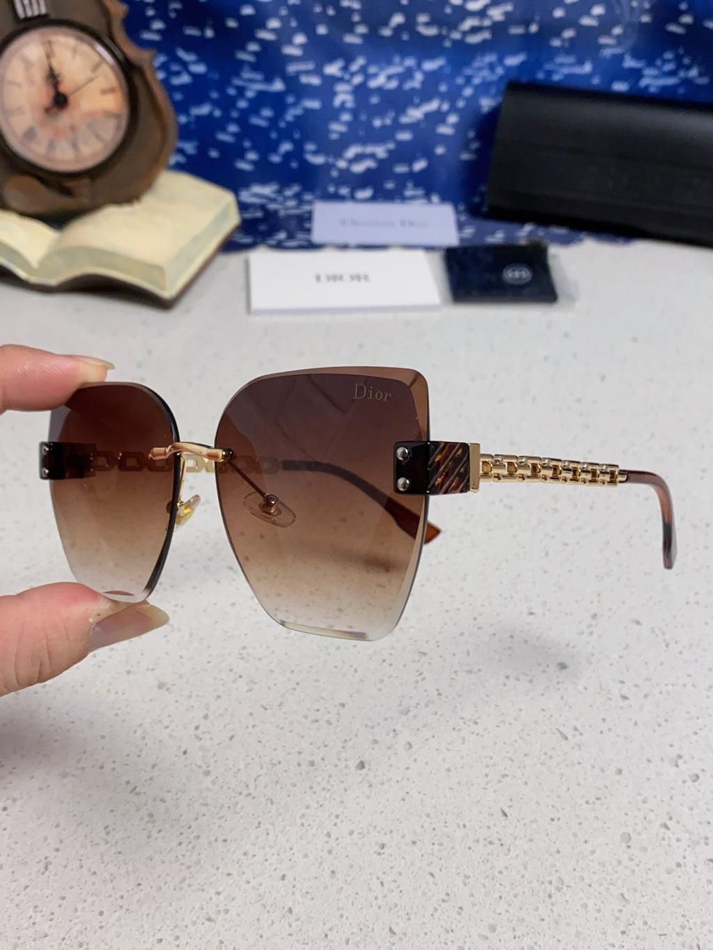 Dior Polarized Fashion Red Lens Sunglasses for Women - 415500 - detail image 6