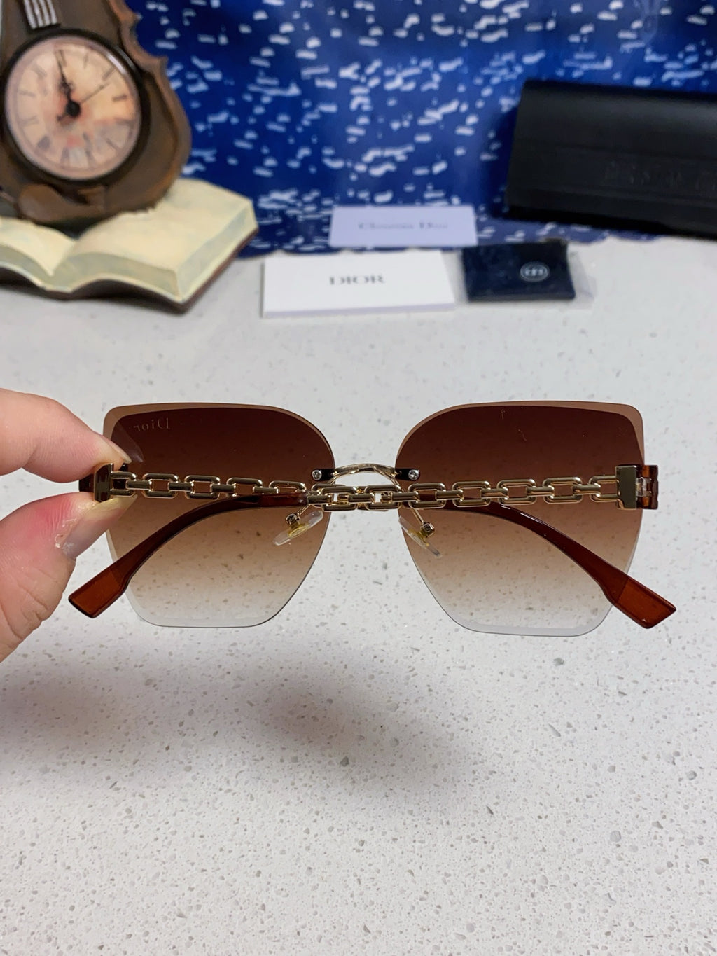 Dior Polarized Fashion Red Lens Sunglasses for Women - 415500 - detail image 5