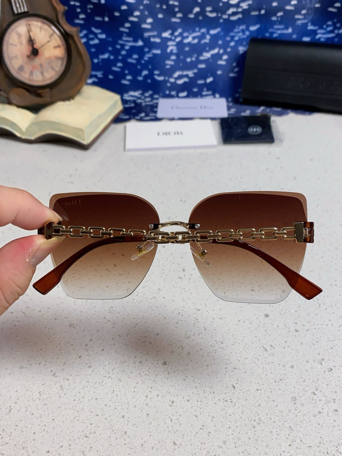 Dior Polarized Fashion Red Lens Sunglasses for Women - 415500 - detail image 5