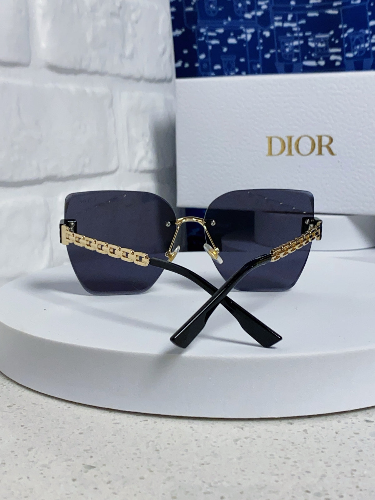 Dior Polarized Fashion Black Lens Sunglasses for Women - 415501 - detail image 3