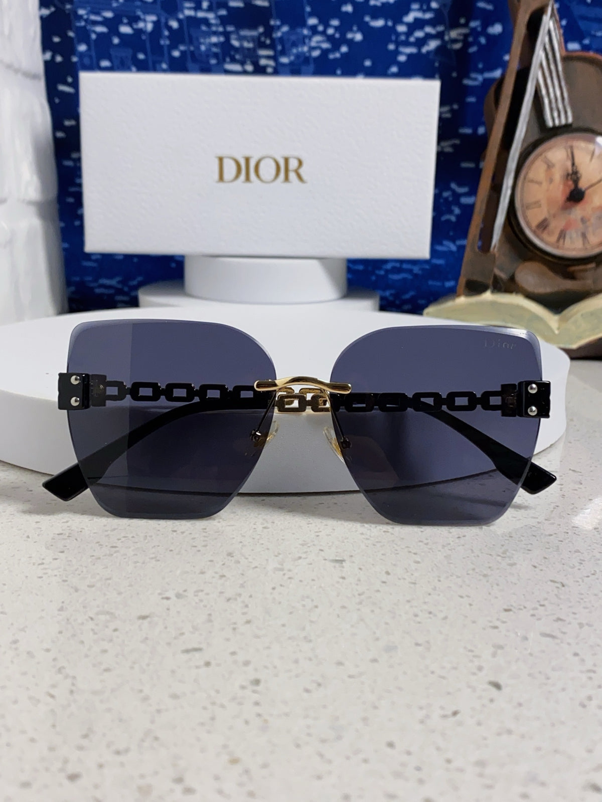 Dior Polarized Fashion Black Lens Sunglasses for Women - 415501 - detail image 9
