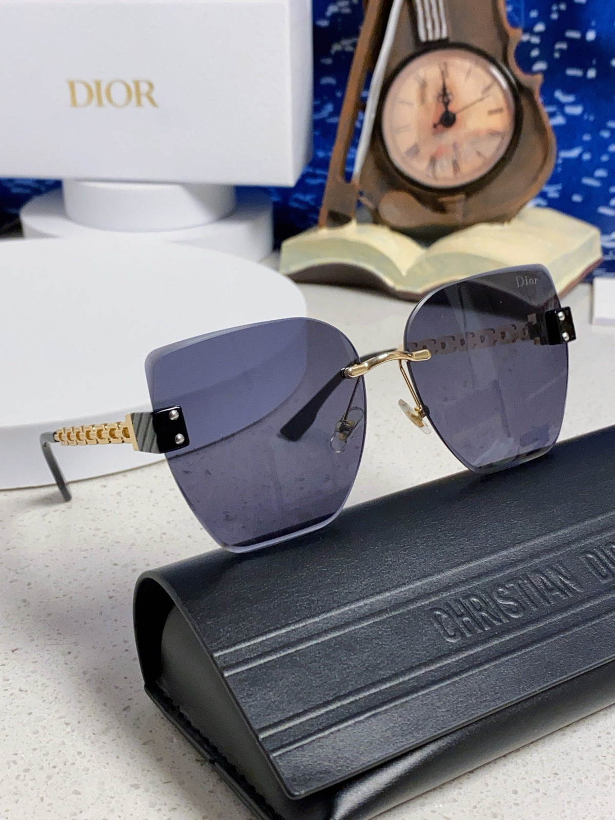 Dior Polarized Fashion Black Lens Sunglasses for Women - 415501 - detail image 10