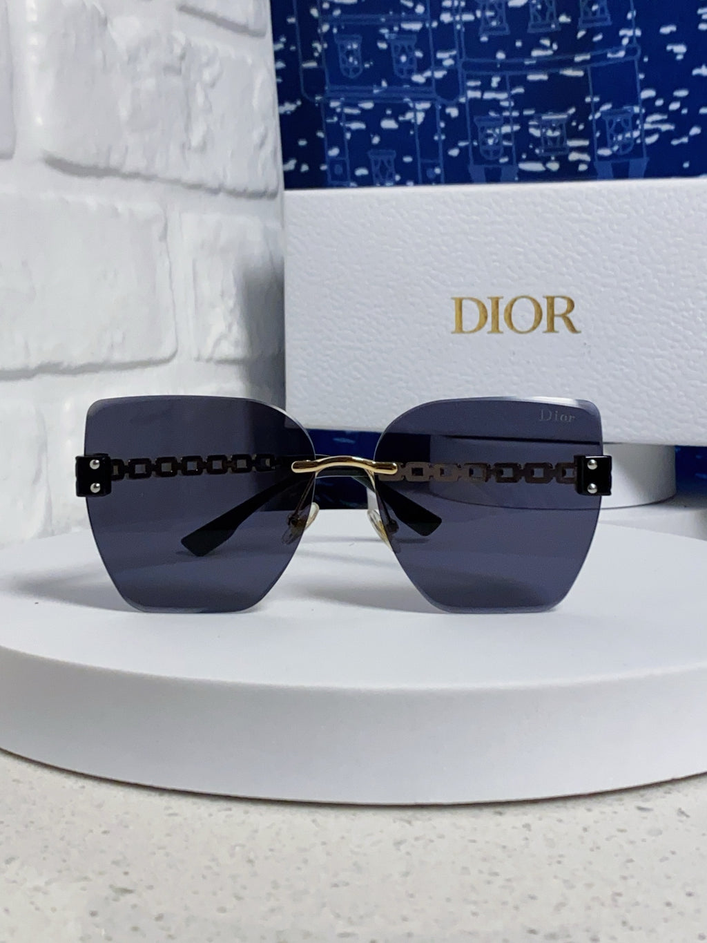 Dior Polarized Fashion Black Lens Sunglasses for Women - 415501 - detail image 2