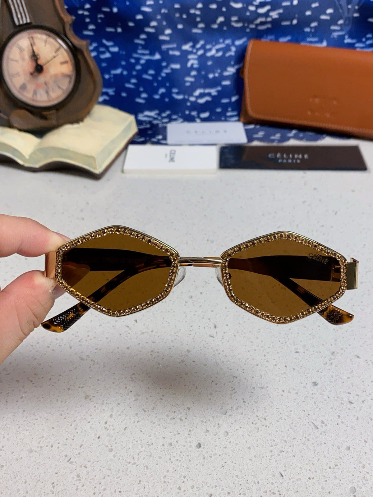 Celine Fashion Brown Lens Sunglasses for Men & Women - 449247 - detail image 4