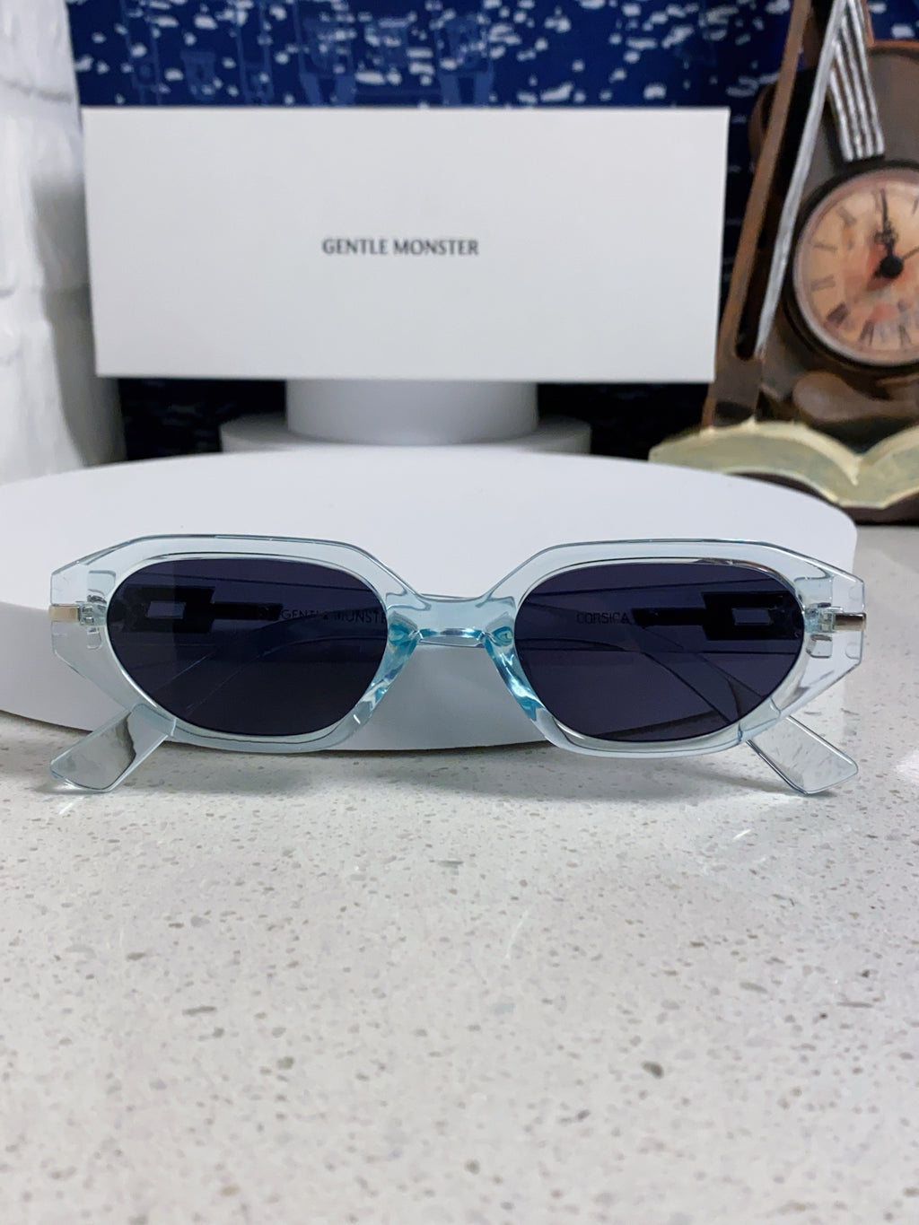Gentle Monster CORSICA Cat-Eye Blue Lens Sunglasses for Men & Women - detail image 9