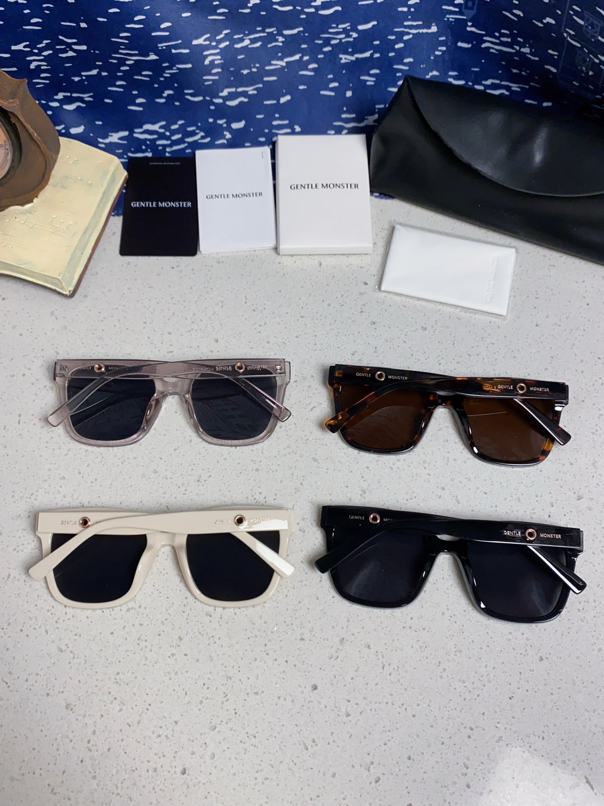 Gentle Monster KUKU Polarized Square Red Lens Sunglasses for Women - detail image 11