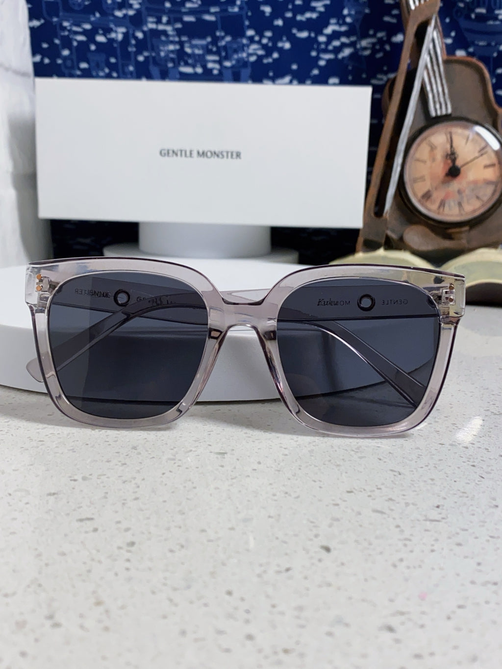 Gentle Monster KUKU Polarized Square Black Lens Sunglasses for Women - detail image 10