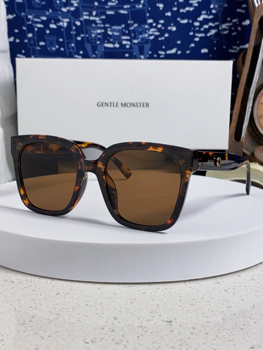 Gentle Monster KUKU Polarized Square Brown Lens Sunglasses for Women
