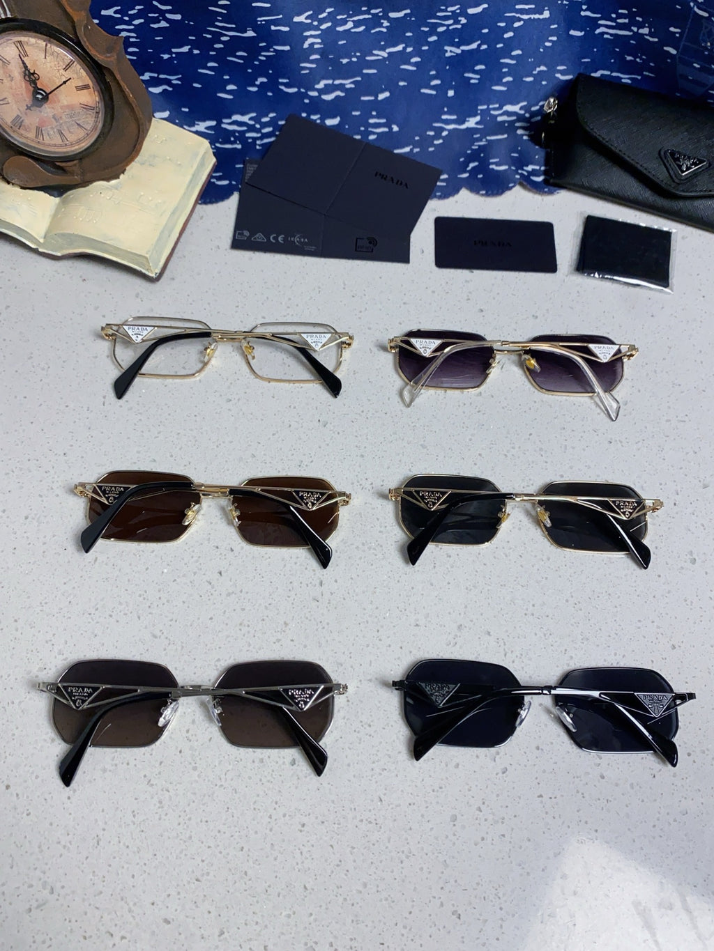 Prada A51S Fashion Silver Lens Sunglasses for Men & Women - detail image 11