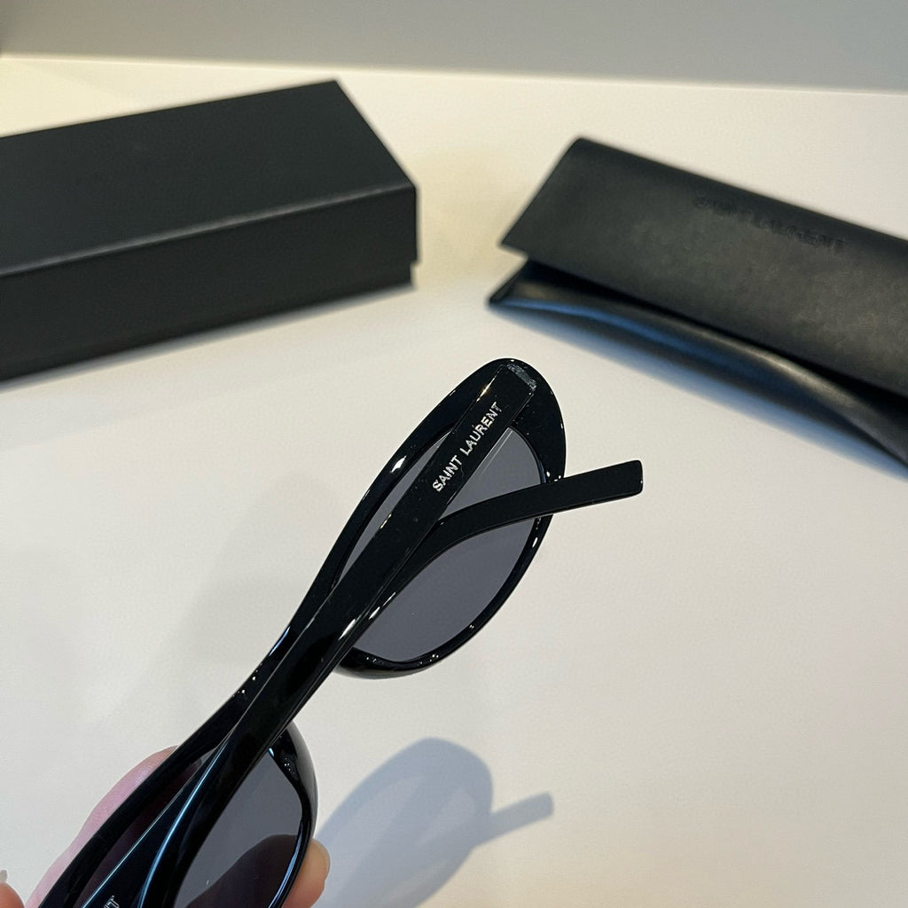 Saint Laurent Cat-Eye Blue Lens Sunglasses for Men & Women - detail image 5
