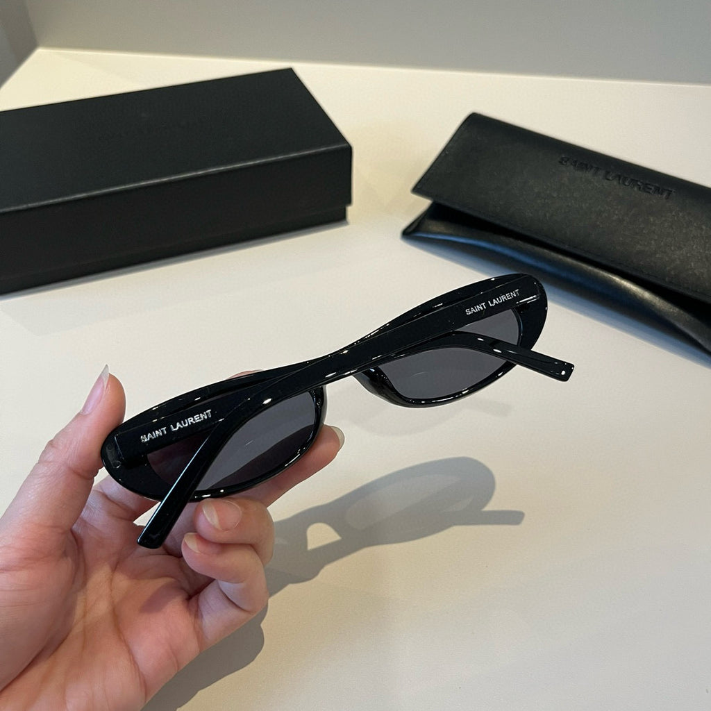 Saint Laurent Cat-Eye Blue Lens Sunglasses for Men & Women - detail image 4