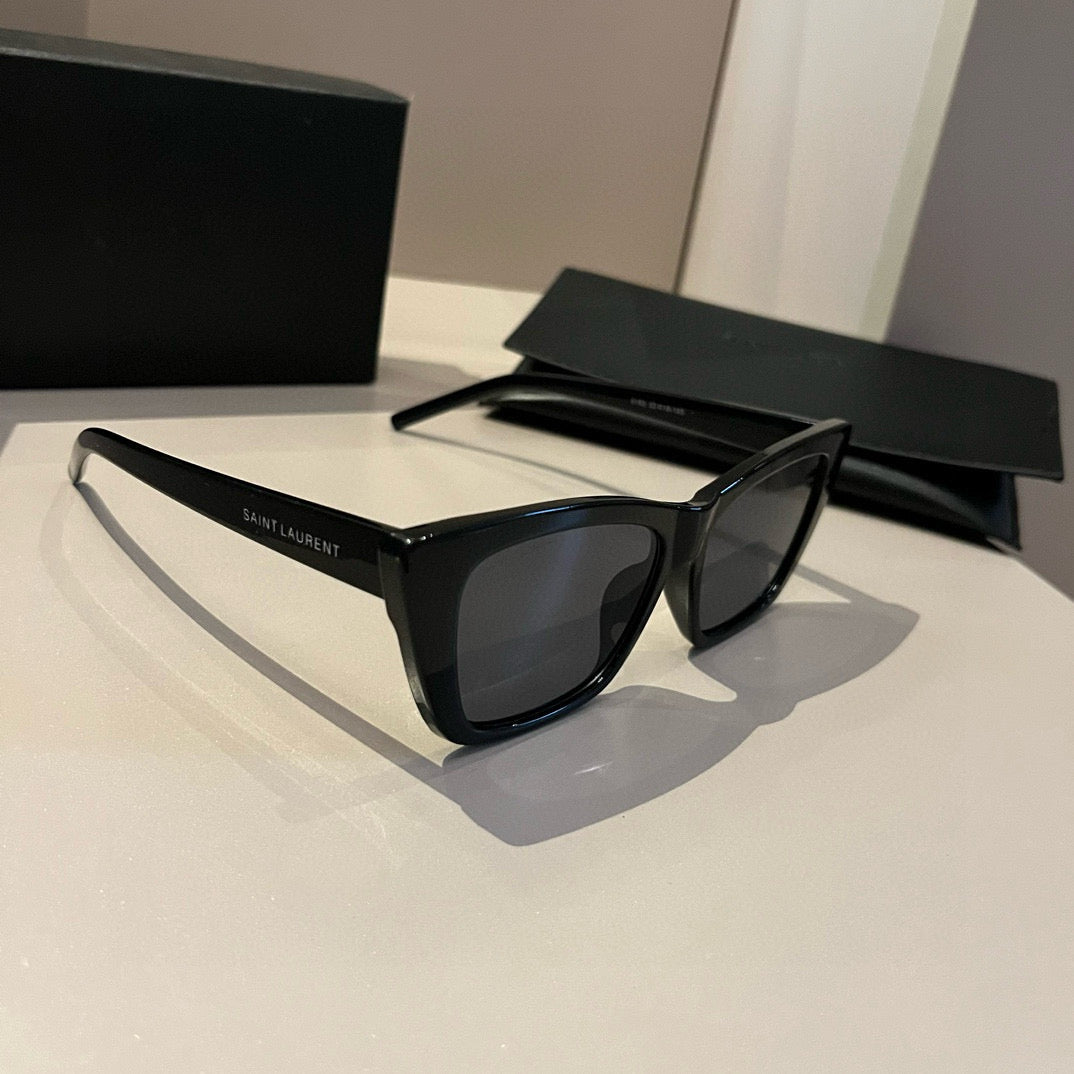 Saint Laurent Fashion Black Lens Sunglasses for Men & Women - 398795