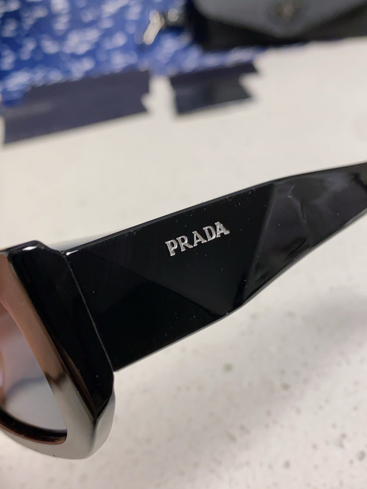 Prada Square Black Lens Sunglasses for Men & Women - 432134 - detail image 7