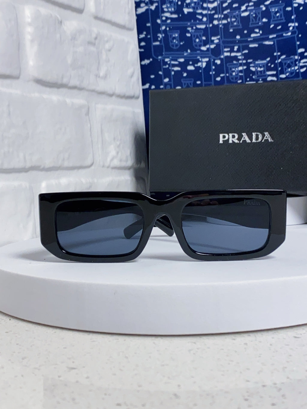 Prada Square Black Lens Sunglasses for Men & Women - 432134 - detail image 2