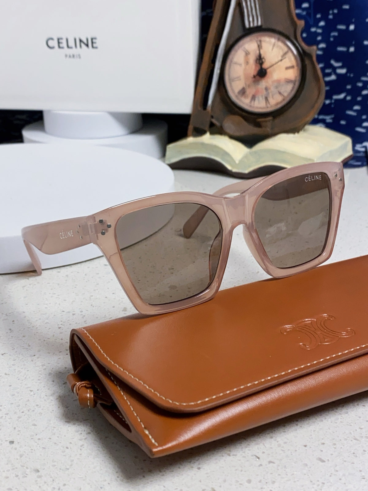 Celine Square Gray Lens Sunglasses for Men & Women - detail image 10