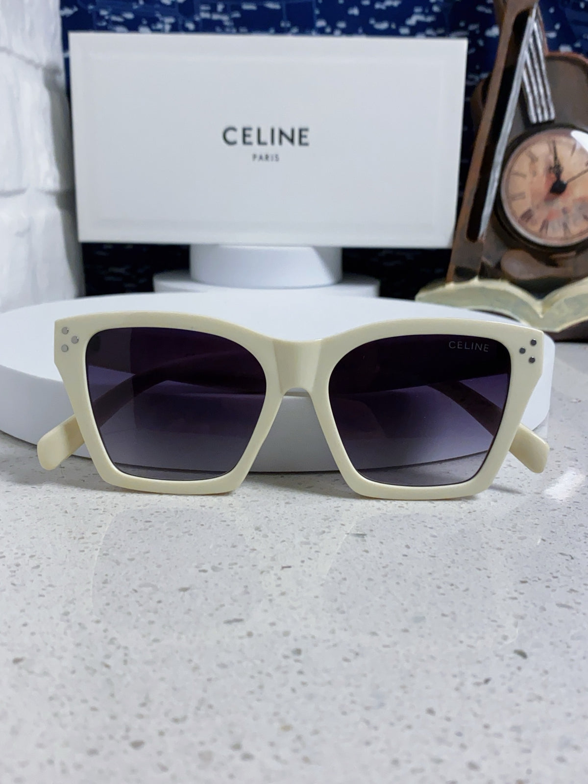 Celine Square Silver Lens Sunglasses for Men & Women - 486947 - detail image 9