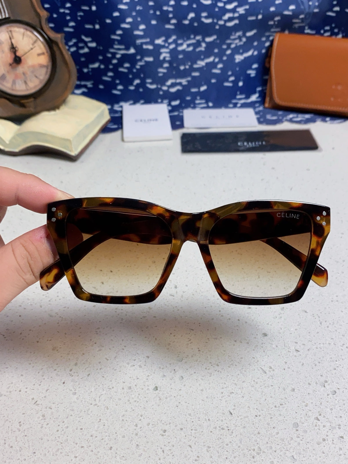 Celine Square Brown Lens Sunglasses for Men & Women - 431935 - detail image 4