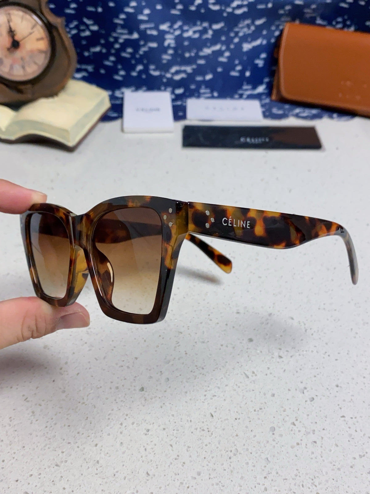 Celine Square Brown Lens Sunglasses for Men & Women - 486948 - detail image 6