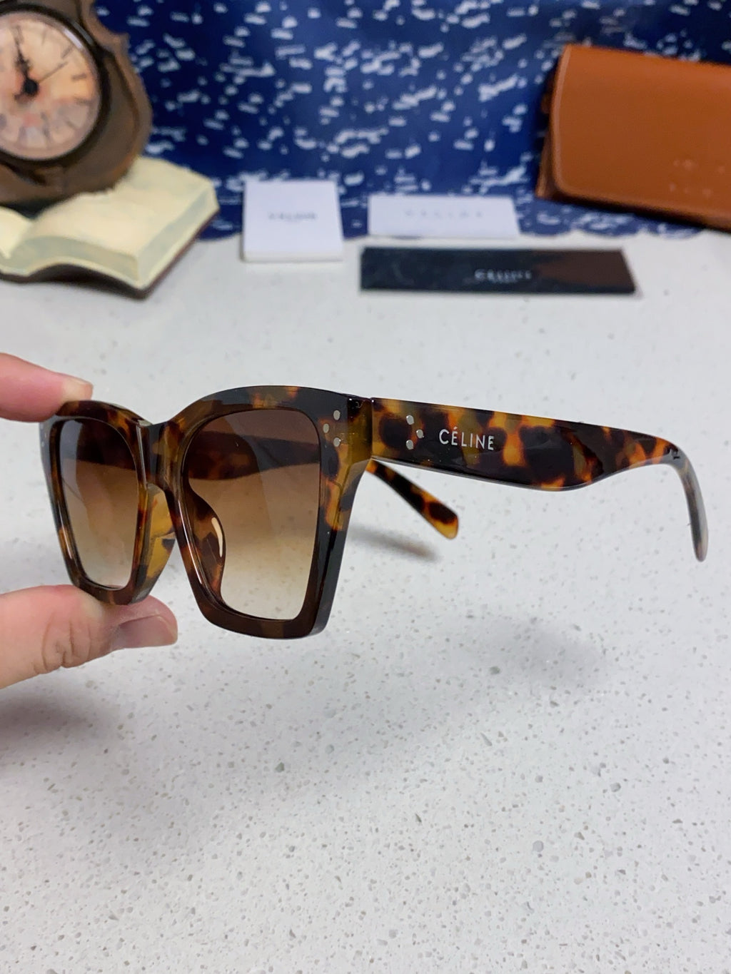 Celine Square Brown Lens Sunglasses for Men & Women - 431935 - detail image 6