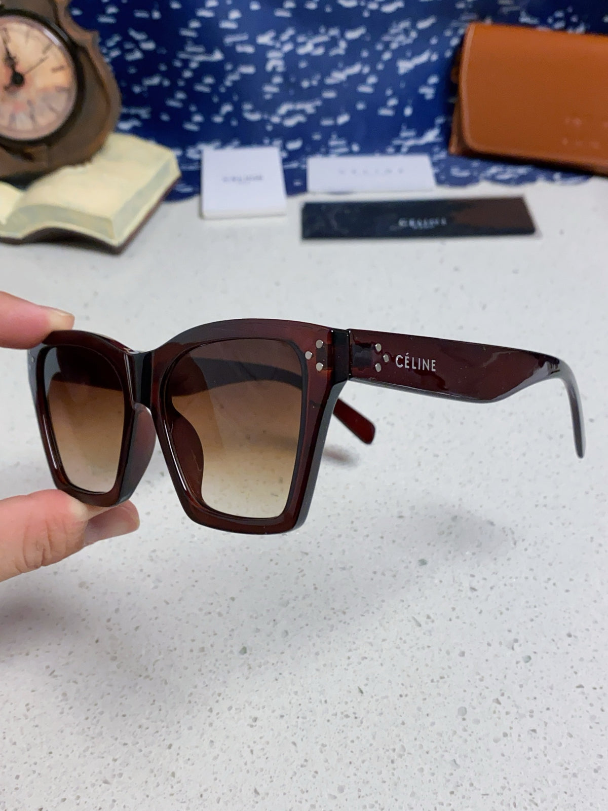 Celine Square Brown Lens Sunglasses for Men & Women - 431936 - detail image 6