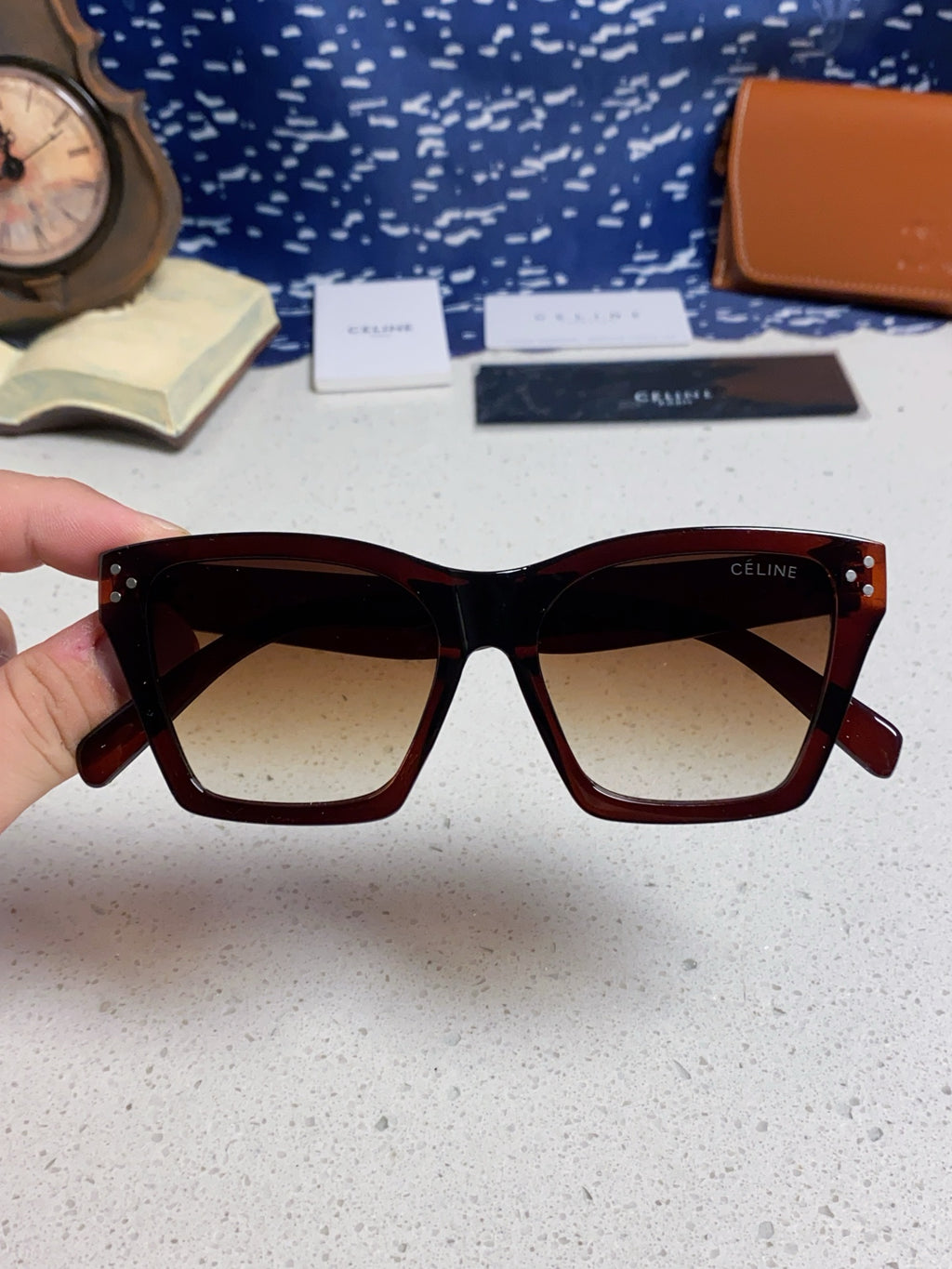 Celine Square Brown Lens Sunglasses for Men & Women - 431936 - detail image 4