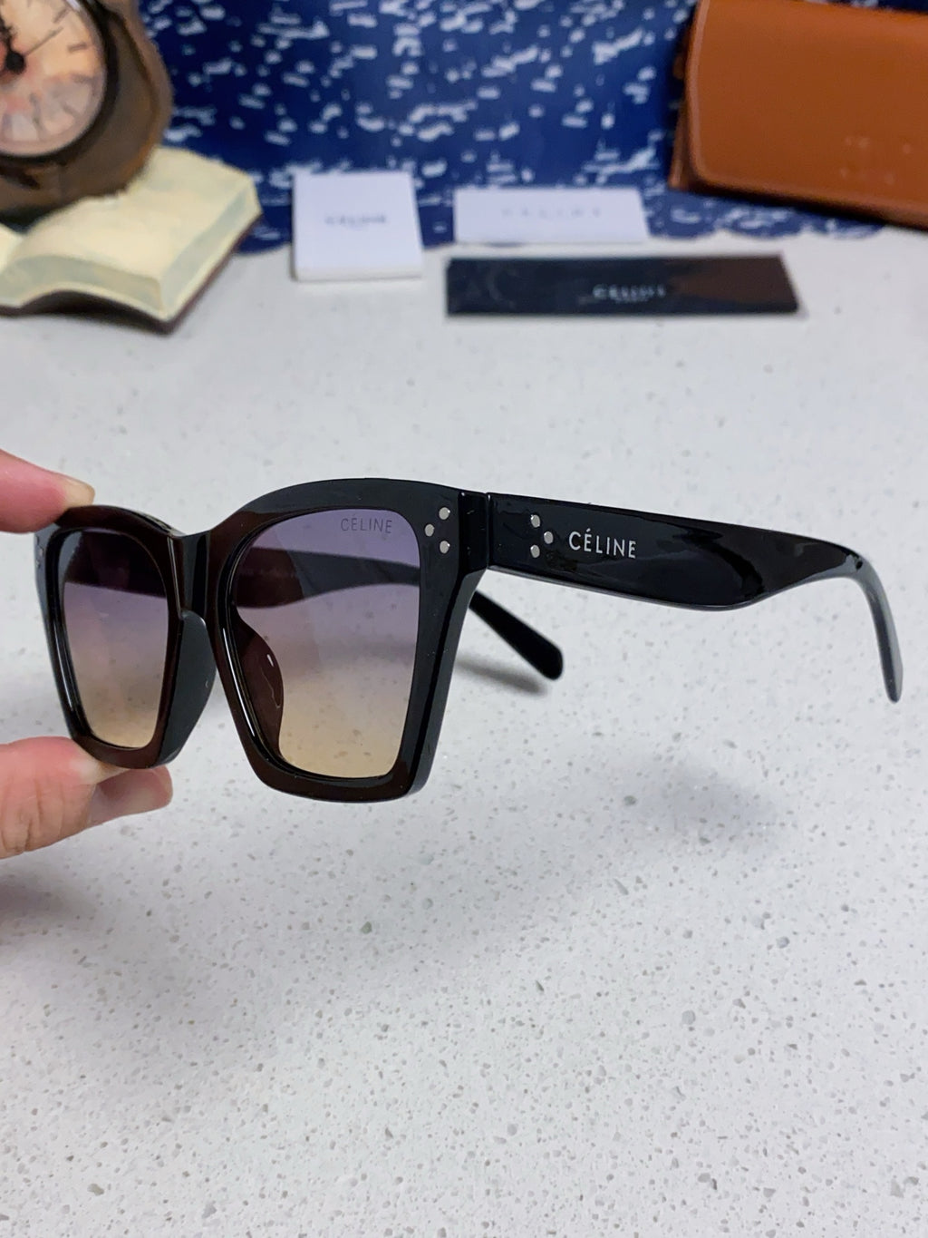 Celine Square Silver Lens Sunglasses for Men & Women - 486950 - detail image 6