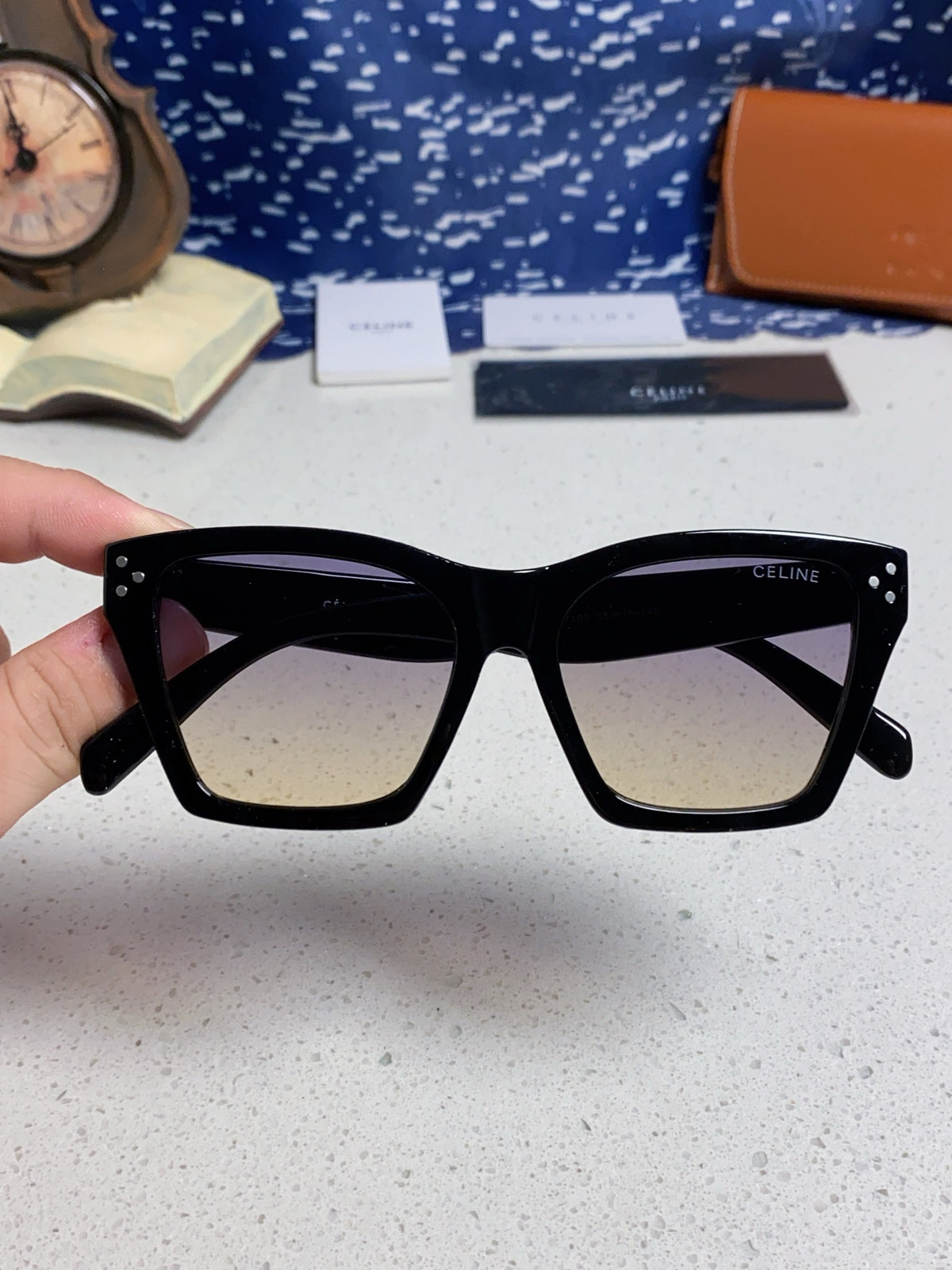 Celine Square Silver Lens Sunglasses for Men & Women - 486950 - detail image 4