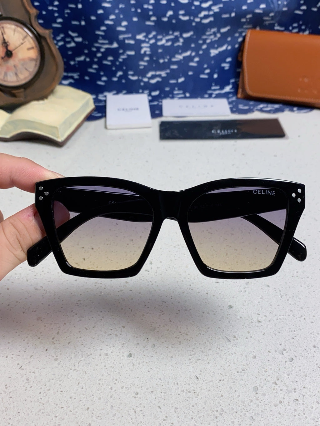 Celine Square Silver Lens Sunglasses for Men & Women - 431937 - detail image 4