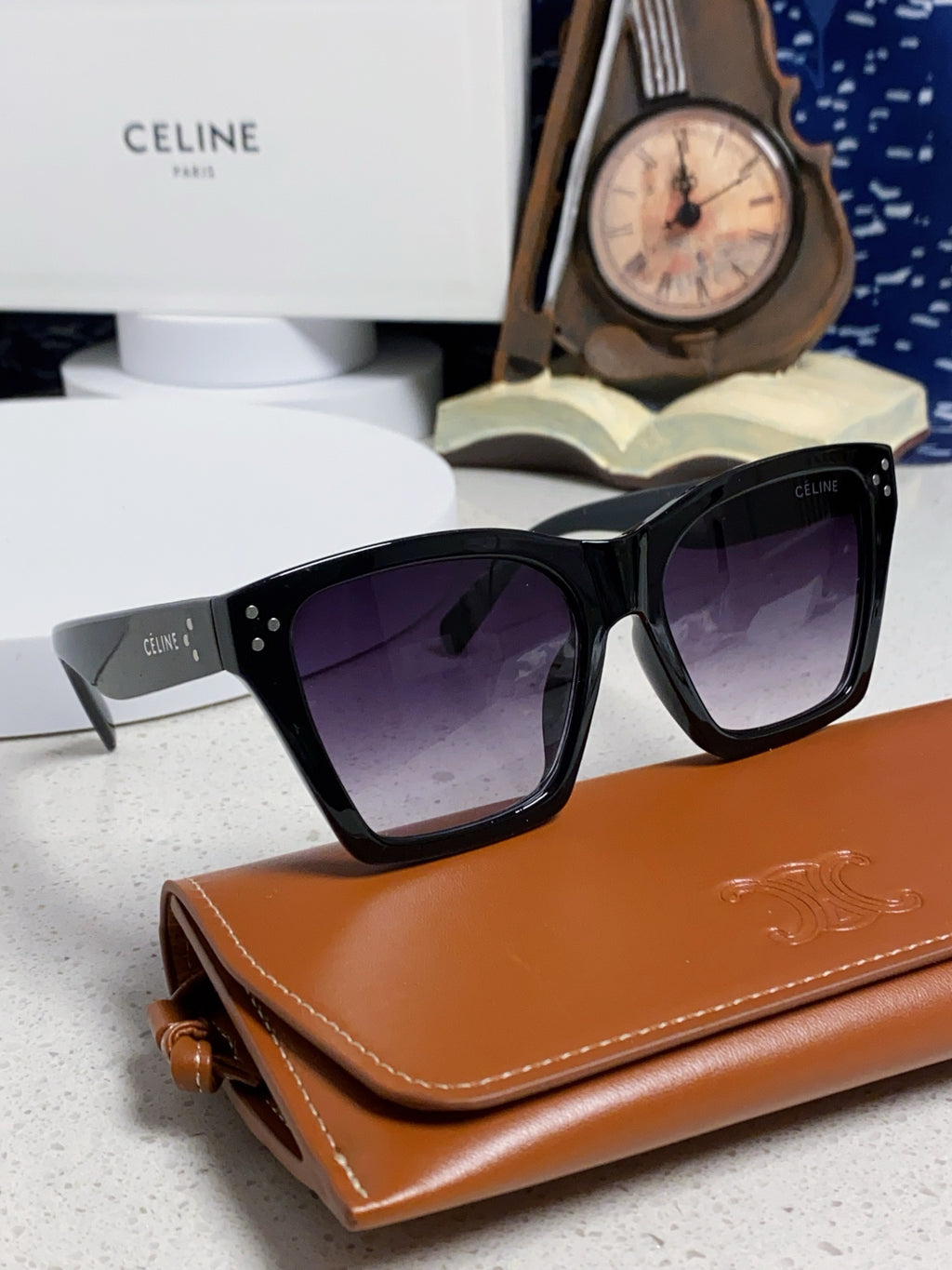 Celine Square Black Lens Sunglasses for Men & Women - 431938 - detail image 10