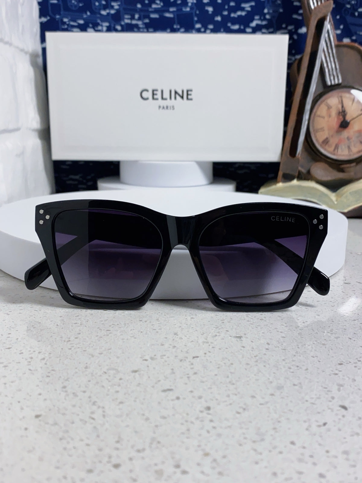 Celine Square Black Lens Sunglasses for Men & Women - 431938 - detail image 9
