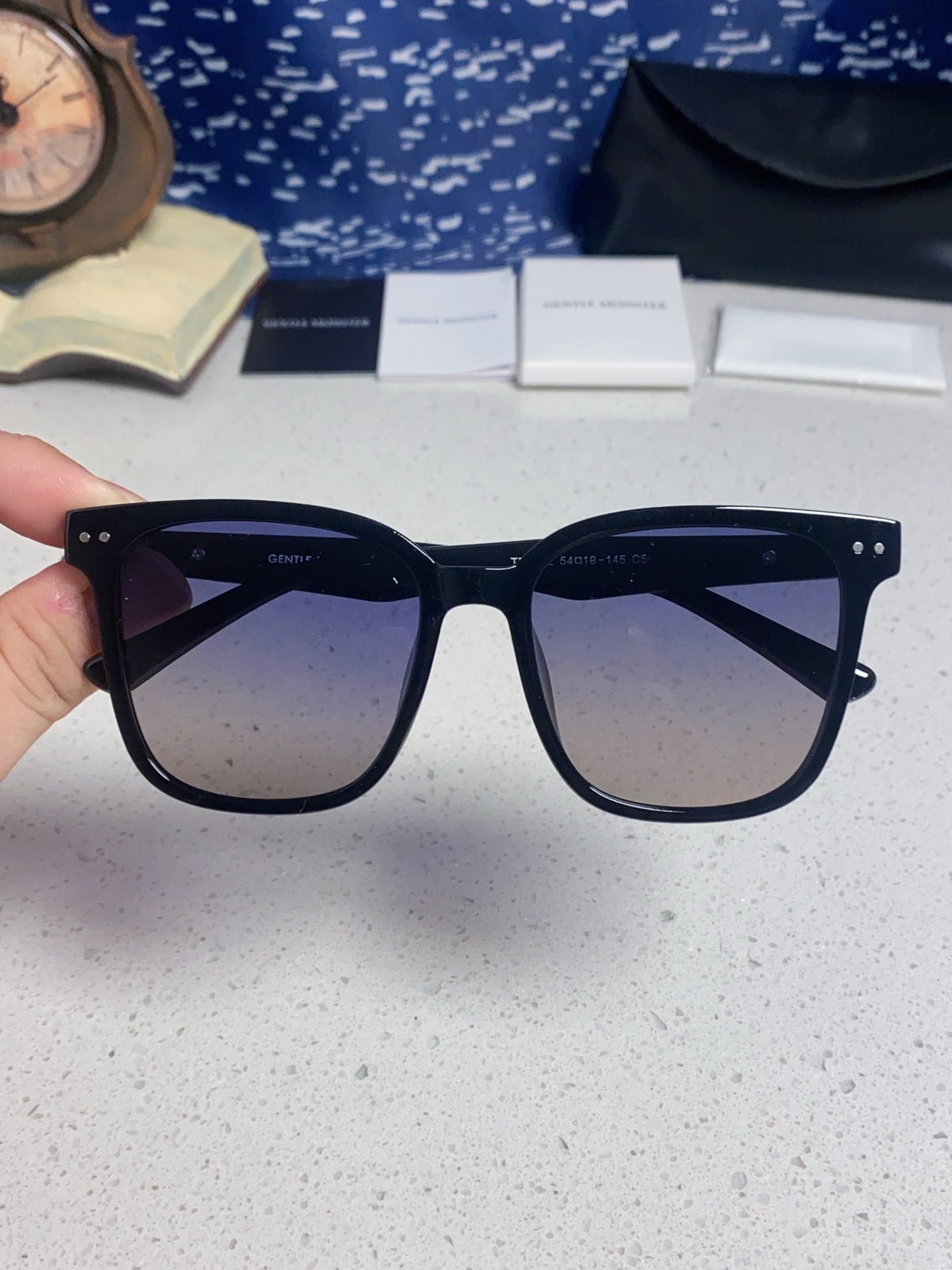 Gentle Monster Polarized Fashion Blue Lens Sunglasses for Men & Women - 358870 - detail image 4