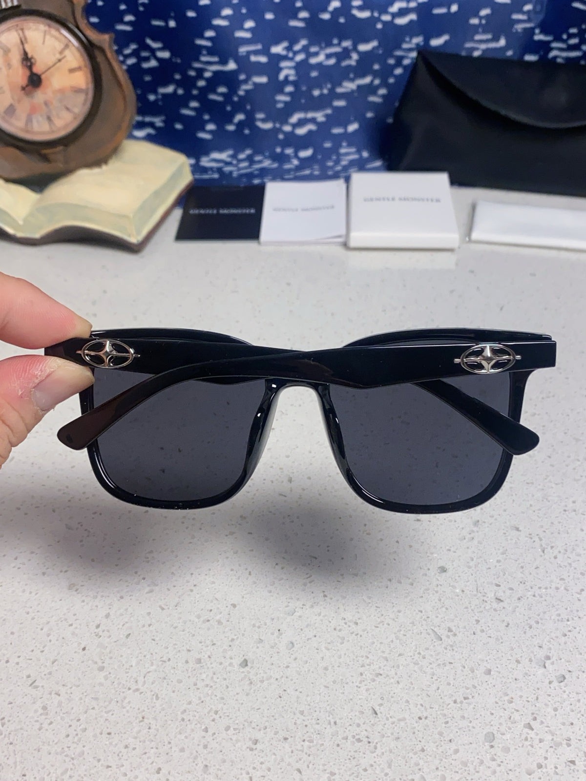Gentle Monster Polarized Fashion Black Lens Sunglasses for Men & Wome - 358871 - detail image 5