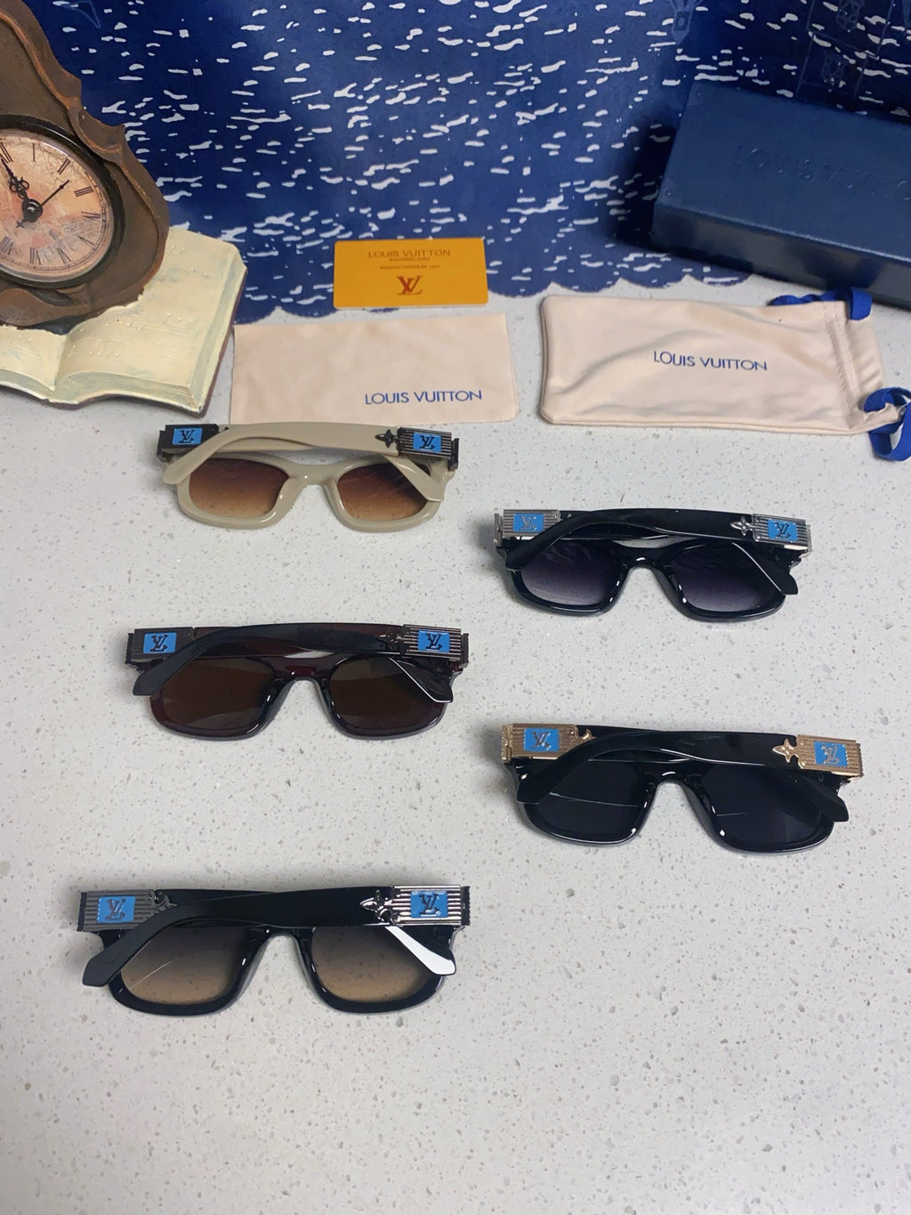 Louis Vuitton Square Brown Lens Sunglasses for Men & Women - 486221 - detail image 11