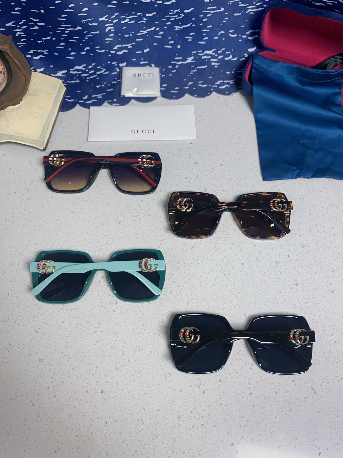 Gucci Fashion Black Lens Sunglasses for Women - detail image 11