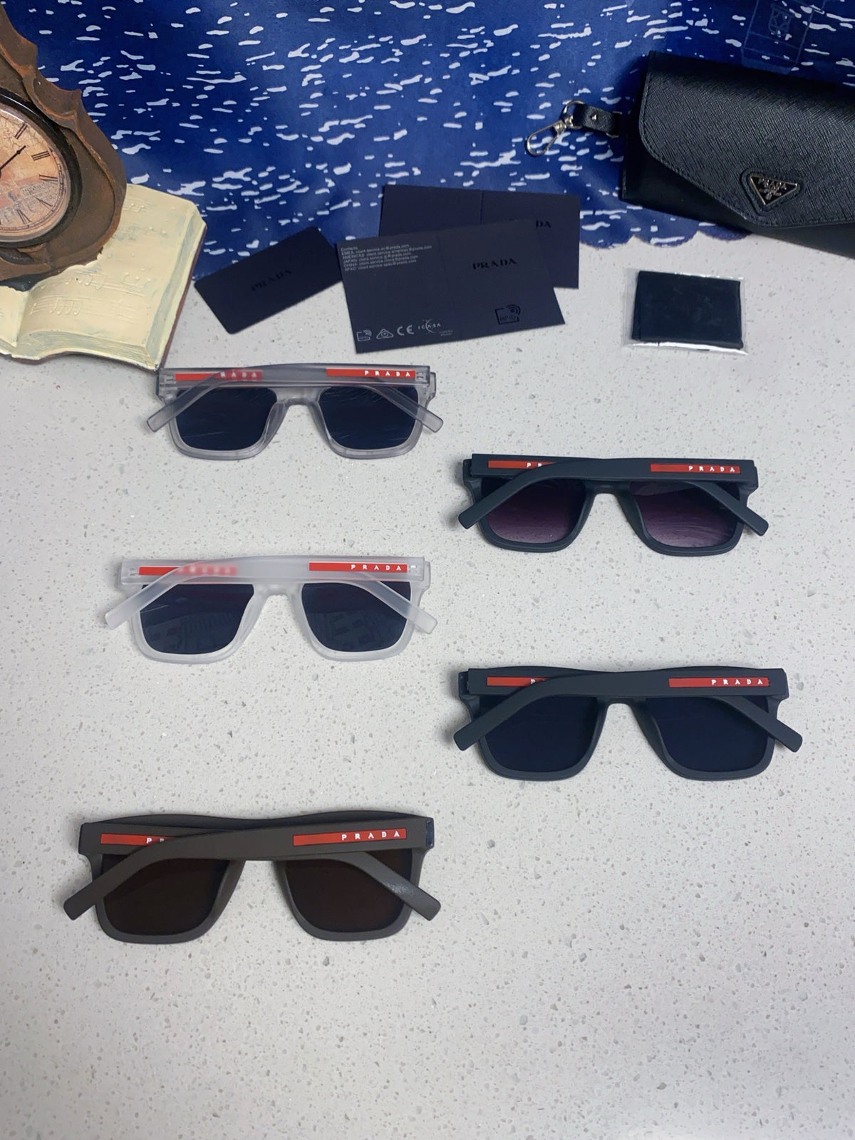 Prada Square Brown Lens Sunglasses for Men & Women - 432053 - detail image 11