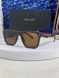 Prada Square Brown Lens Sunglasses for Men & Women - 432053