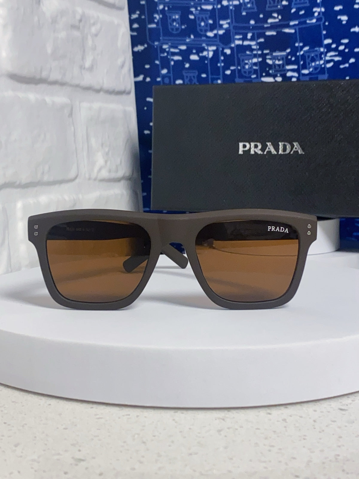 Prada Square Brown Lens Sunglasses for Men & Women - 432053 - detail image 2