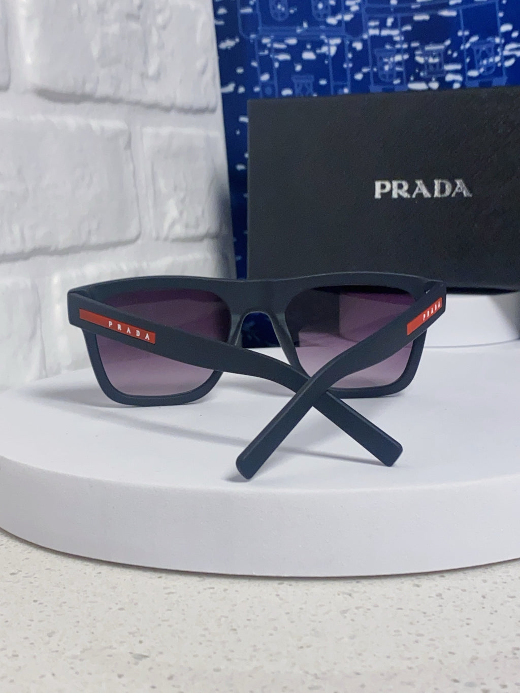 Prada Square Blue Lens Sunglasses for Men & Women - 487019 - detail image 3