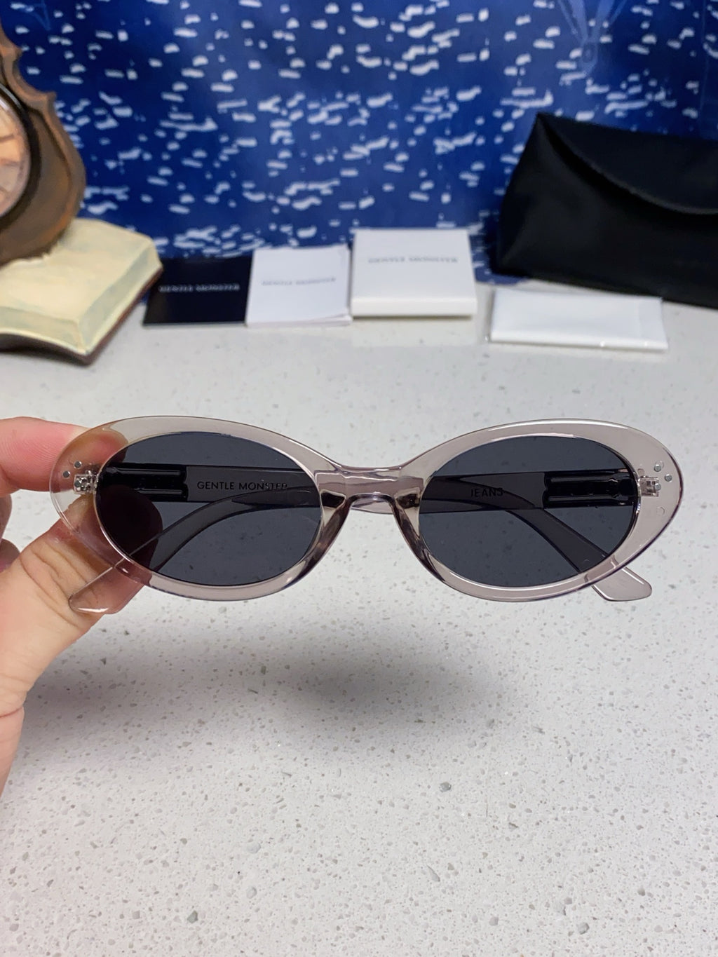 Gentle Monster JEANS Cat-Eye Silver Lens Sunglasses for Men & Women - 132649 - detail image 4