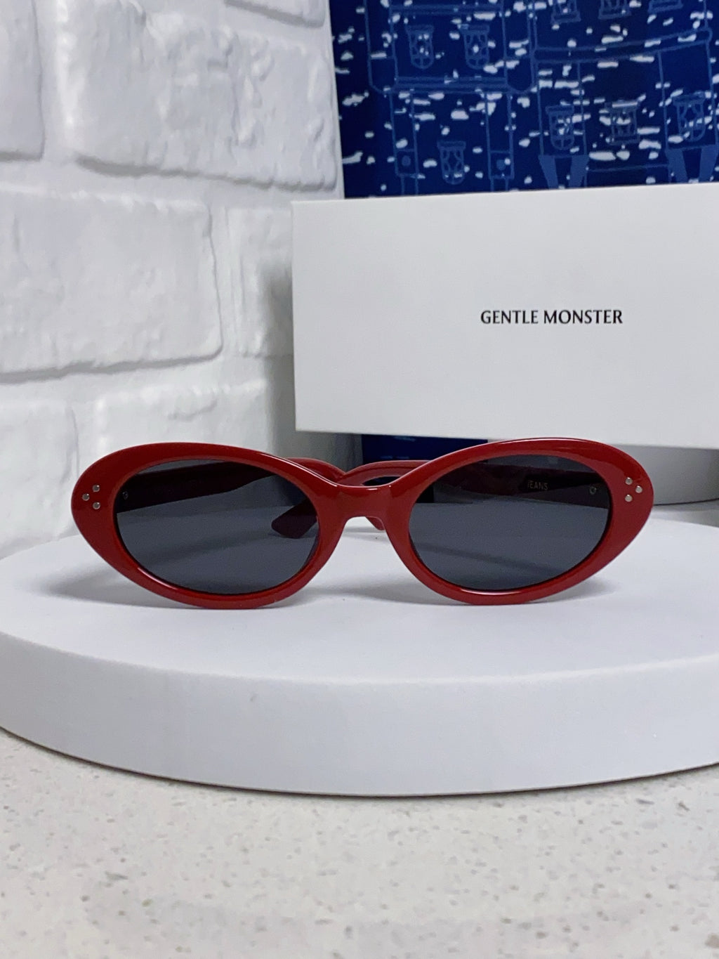 Gentle Monster JEANS Cat-Eye Pink Lens Sunglasses for Men & Women - detail image 2