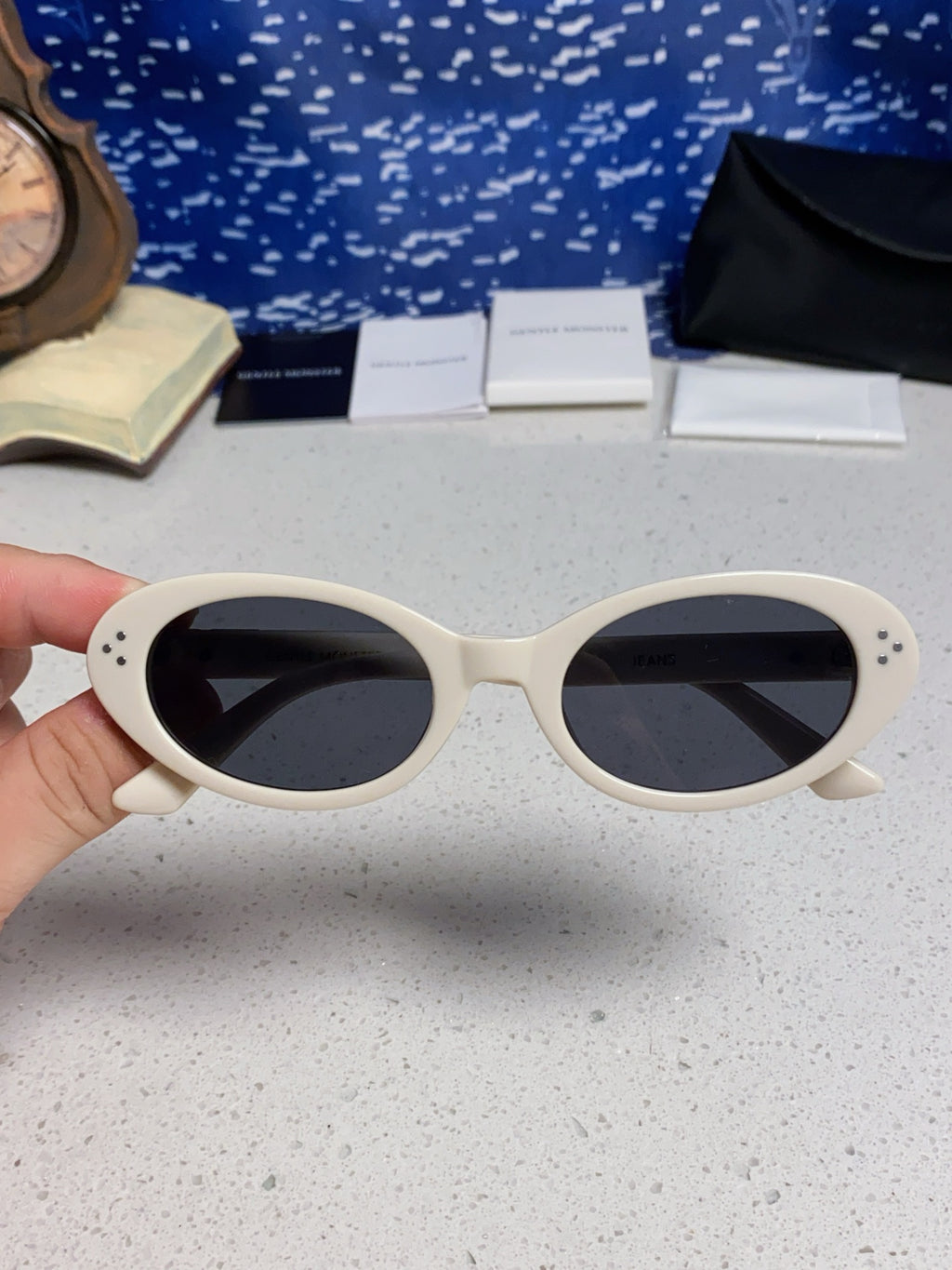 Gentle Monster JEANS Cat-Eye Silver Lens Sunglasses for Men & Women - 132651 - detail image 4