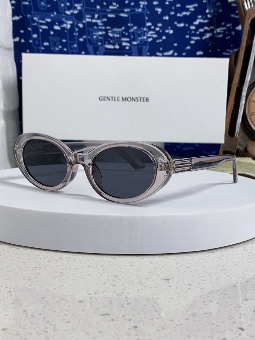 Gentle Monster JEANS Cat-Eye Silver Lens Sunglasses for Men & Women - 132649