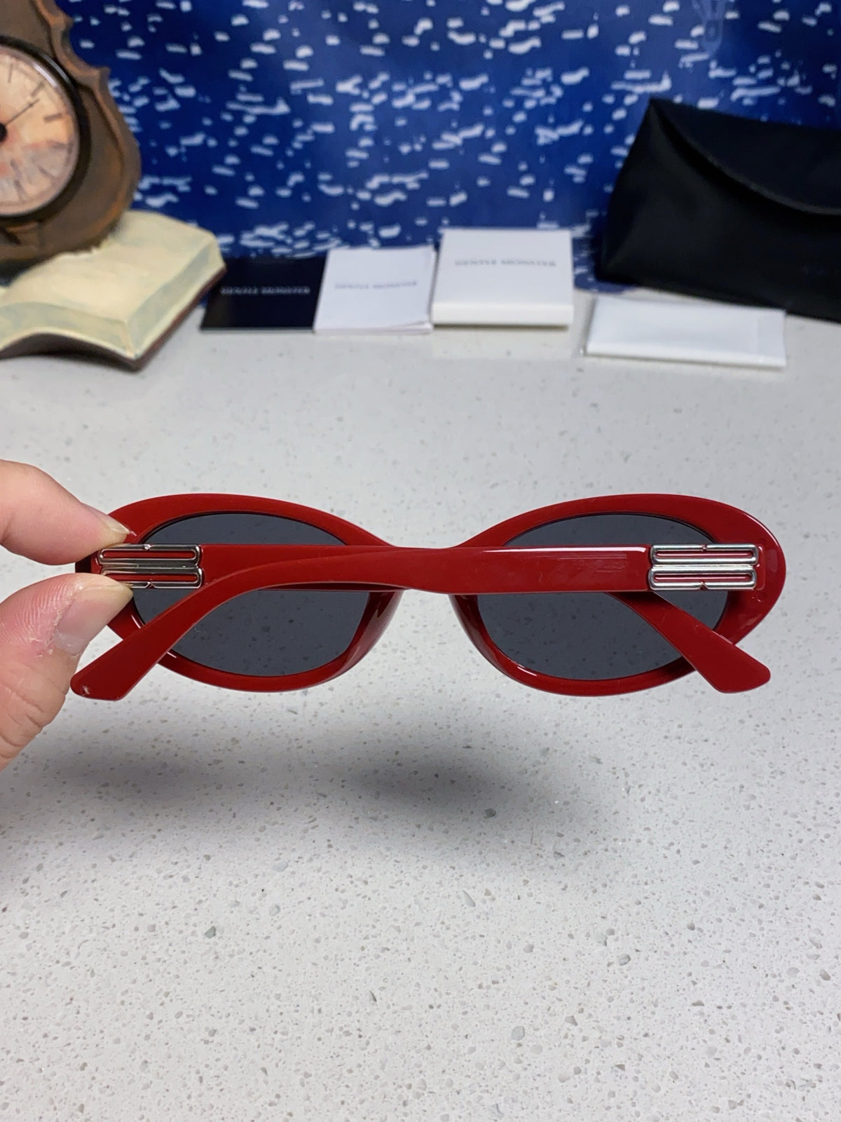 Gentle Monster JEANS Cat-Eye Pink Lens Sunglasses for Men & Women - detail image 5