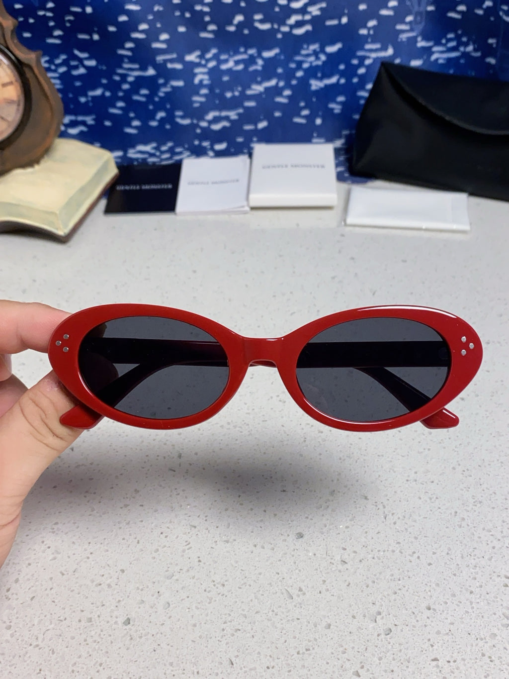 Gentle Monster JEANS Cat-Eye Pink Lens Sunglasses for Men & Women - detail image 4