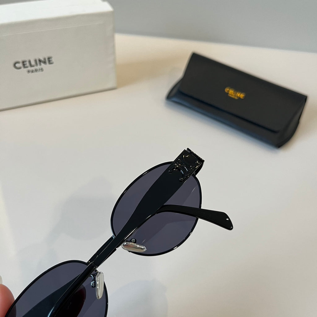 Celine Cat-Eye Black Lens Sunglasses for Men & Women - detail image 7
