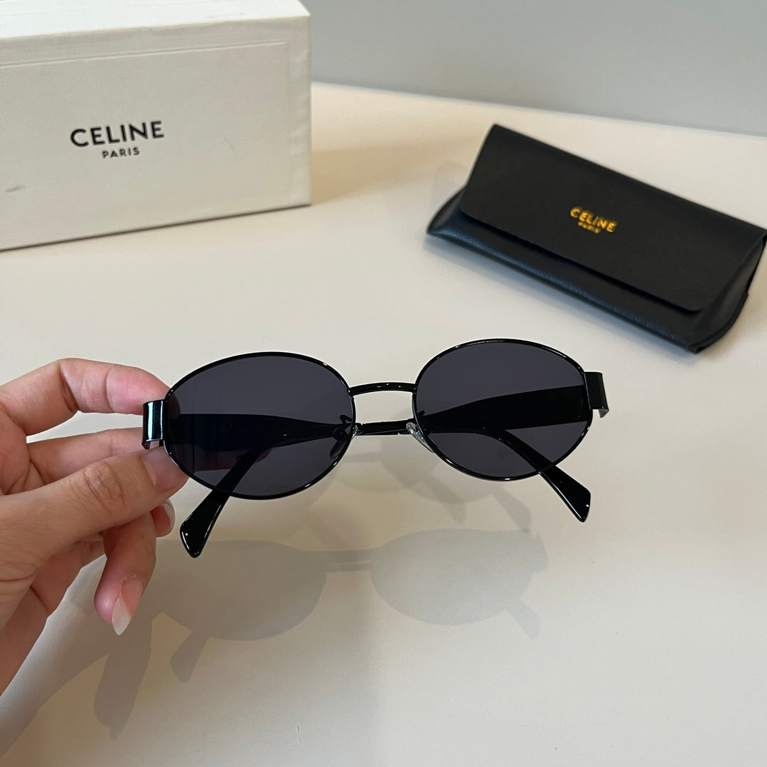 Celine Cat-Eye Black Lens Sunglasses for Men & Women - 372033 - detail image 8