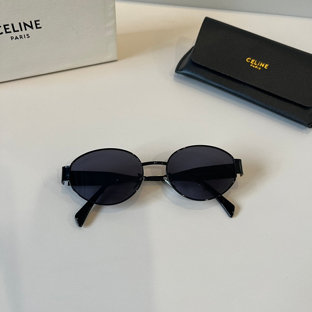 Celine Cat-Eye Black Lens Sunglasses for Men & Women - detail image 9