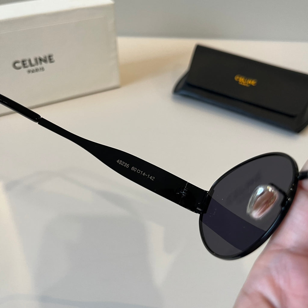 Celine Cat-Eye Black Lens Sunglasses for Men & Women - detail image 5